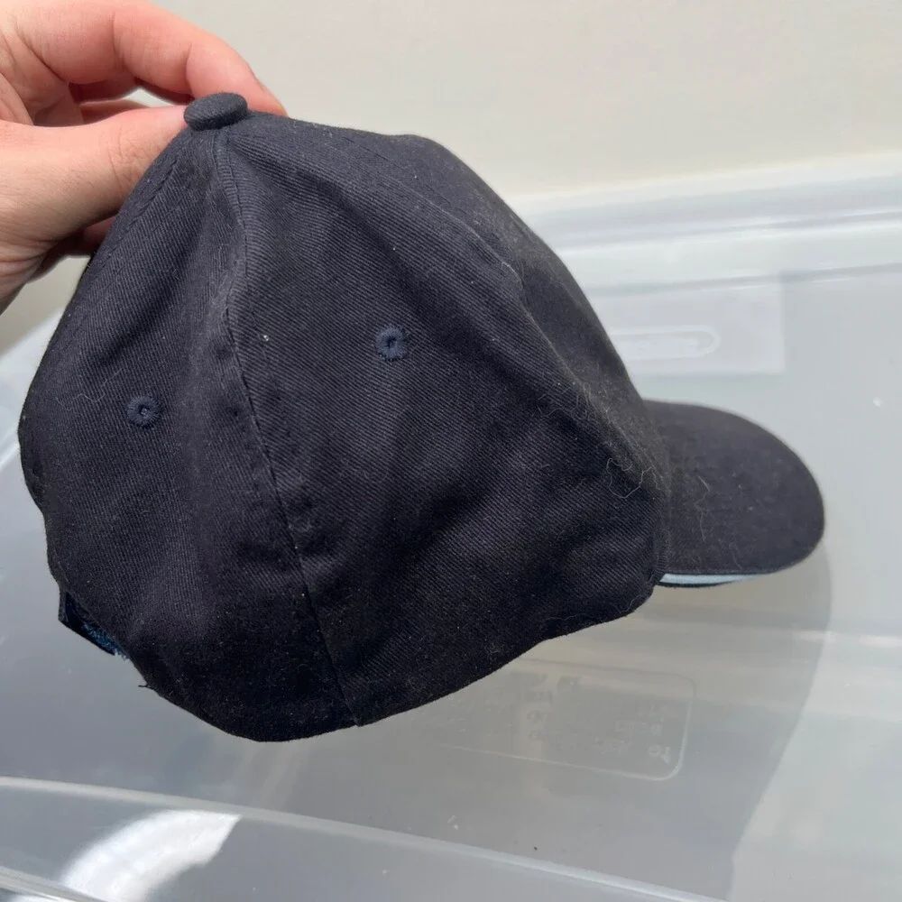 Bass Fish Hat Mens Adjustable Blue Strap Baseball Cap Sport Fishing‎ River Lake